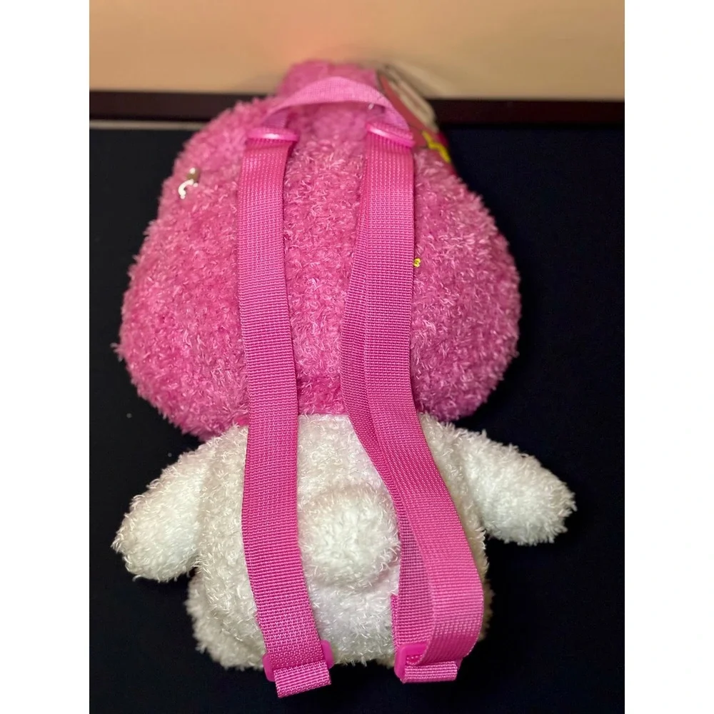 New Sanrio My Melody Plush Backpack Pink White Feather Fleece F25MY65068-XX